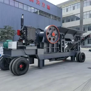 Small Jaw Crusher Machine Portable Mining Stone Crushing Equipment Diesel Engine Motor Bearing 30-50t/h Capacity Easy Operation