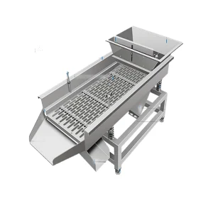 Small Linear Stainless Steel Floor-Mounted Screening Machine Grain Processing Equipment Corn Peanut Separator