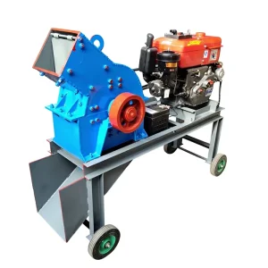 Small Mobile Diesel Engine Hammer Crusher Capable of Crushing Stone Concrete Glass Bottles with Capacity of 3T/H
