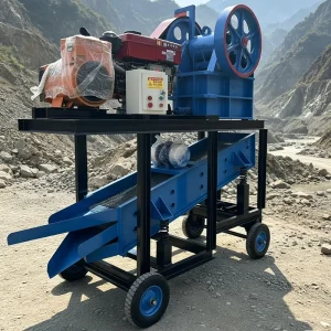 Small Mobile Jaw Crusher 200*300 Household sized Rock Concrete Brick Crushing and Screening Machine