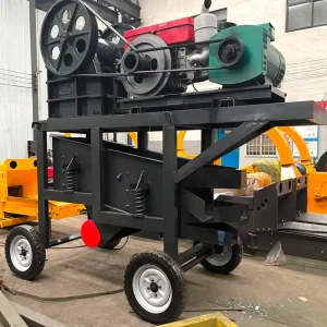 Small Mobile Jaw Crusher Engine Powered Bottom in Vibration Screening African Portable Mobile Mini Lab Rock Jaw Crusher