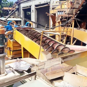 Small Mobile Spiral Sand Washing Machine Ore Washing Equipment with Assembly Line Stone Washing Machine