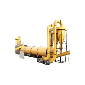Small PLC Controlled Energy Saving Rotary Drum Dryer for Sand Clay Food Processing