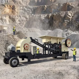 Small Portable Jaw Stone Crusher with Conveyor and Feeder Rock Impact Crusher Cone Crusher Hammer Cursher