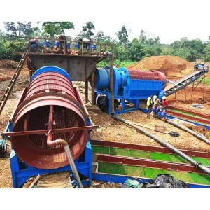 Small Scale Alluvial Gold Trommel Screen Wash Machine Plant Placer Gold Mining Washing Equipment