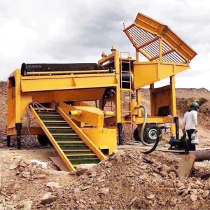 Small Scale Gold Mining Equipment with Engine and Motor Mobile Trommel Screen for Dubai Mining Gold Mining Machine