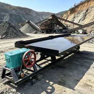 Small Scale Gold Shaker Table Electric Motor Gravity Shaker for Fine Gold Mineral Separation Gold Mining Equipment