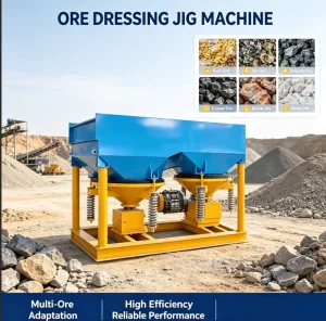 Small Scale Jig Concentrator for Gold and Manganese Ore Processing Gear Core Components 5.5kw Power 20 50 T h Capacity