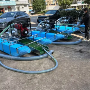 Small Scale Mini Hand Gold Panning Ore Separator Suction Dredger With Air Compressor Gold Mining River Dredger