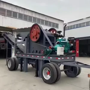 Space Saving Wear Resistant 50-300TPH Granite Ore Crushing Equipment Quarry Mineral Processing Mobile Crushing Production Line