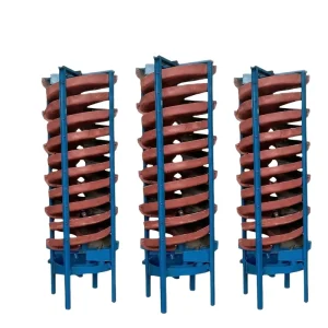 Spiral Chute Concentrator for Tungsten Tin Zircon Ores Gravity Separator with 6 8tph Capacity for Mining Separation