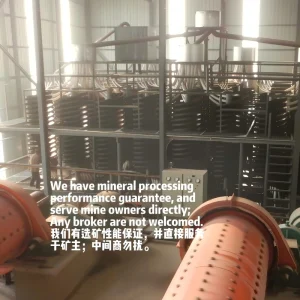 Spiral Chute for Wet Gravity Separation