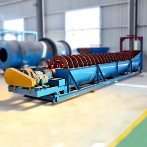 Spiral Classifier 7.5KW Motor Gold Beneficiation Separation Ball Mill Mineral Processing 50TPH Capacity Manganese Steel