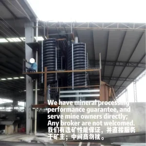 Spiral Concentrator for Fine Ore Separation with High Recovery Rate and Stable Performance