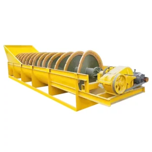 Spiral Mobile Sand Washing Machine China Origin Mining Vibrating Screen Mesh Yellow 100KG 1 Year Warranty