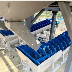 Spiral Sand Washer 70-320t/h High Cleanliness Sand Washing Machine 1.5 Year Warranty for Sand Gravel Mining