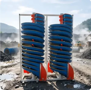 Spiral Separator Mineral Sand Classification & Washing Equipment for Aggregates Mining Beneficiation and Fine Sand Recovery