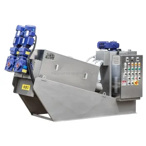 Ss304 316 Sludge Dewatering Machine Screw Press Sludge Thickener Equipment