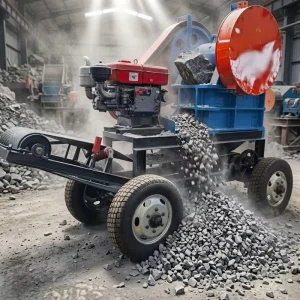 Stable Efficient Energy Saving PE250X400 Small Diesel Mobile Stone Crusher and Screening Machine for Quarry Aggregate Production