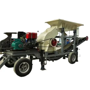Stable Running Hammer Crusher Electric Diesel Powered Mine Ore Crusher Waste Brick Crushing Equipment