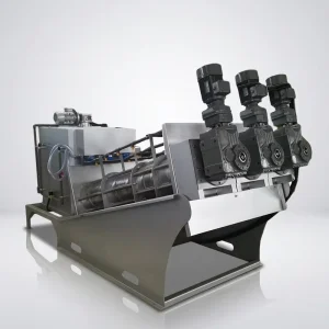Stack Screw Sludge Thickener Farm Sewage Dewatering Low Speed Squeeze Grease Sludge Water Removal