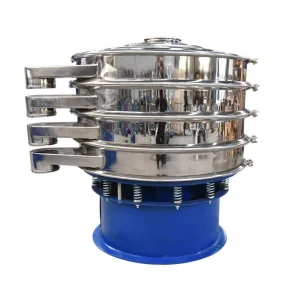 Stainless Steel 304/316L Motor 4 Deck Circular Vibrating Screen Sieve Machine 2-800 Mesh Chemical Pulp Screening