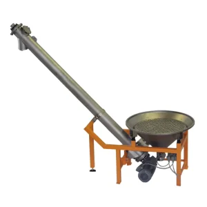 Stainless Steel 304 Screw Conveyor Feeder Hopper Inclined Auger Loading Machine for Powder Cement
