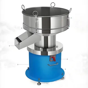 Stainless Steel 304 Vertical Vibrating Motor Single Layer Liquid Filtration Vibrating Sieve Bouncing Ball Cleaning Screening