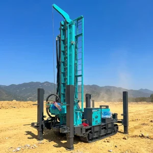 Stainless Steel Diesel Powered Water Well Drilling Machine Large Crawler Type Portable Pneumatic Water Well Drilling Rig