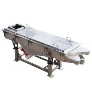 Stainless Steel Linear Vibrating Screen Motorized Fine Powder Sifter for Kaolin