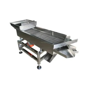 Stainless Steel Linear Vibrating Screening Machine Feeder Small Electric Multi Voltage Plastic Granule Food Processing