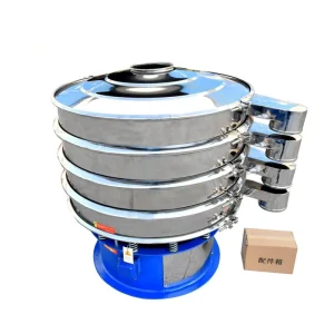 Stainless Steel Rotary Vibrating Screen Round Particle Sieving Machine Edible Flavor Powder Screening Equipment