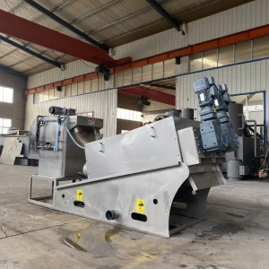 Stainless Steel Sludge Dewatering Screw Press Machine for Water Treatment and Farm Use 2kW Solid Liquid Separator