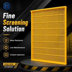 Standard Size PU High Frequency Screen Mesh Mining Equipment Spare Screen Mesh