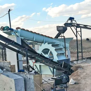 Stationary Artificial Sand Making Sand Washing Line Concrete Batching Plant Construction Project Sand Ceushing Line