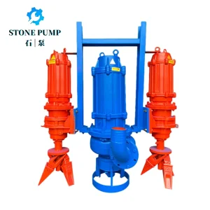 Submersible Slag Slurry Pump Outlet 2″ 22 Kw 10 Inch Submersible Slurry Dredging Pumps for Sewage Sludge Transfer