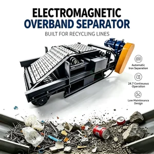 Suspended Electromagnetic Iron Remover Overband Magnetic Separator for Conveyor Belt