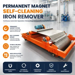 Suspension Permanent Magnetic Iron Remover for Coal Cleaning Plant