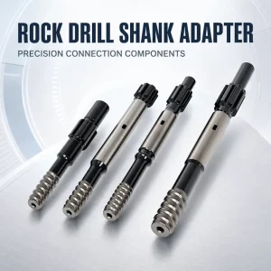 T38 T45 T51 T60 Thread Shank Adapter Extension Rod Forged Carbide High Wear Resistant Rock Drilling Tools for Mining