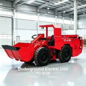 TC 0.5E 1 Ton Lithium Battery Electric LHD Underground Scooptram Mining Loader for Silver Gold Narrow Vein Hard Rock