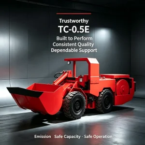 TC 0.5E 1 Ton Lithium Battery Electric Load Haul Dump LHD Underground Mining Loader for Zinc Copper Gold Mine