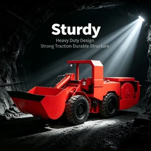 TC 0.5E Chargeuse Souterraine LHD Pala Scooptram 1 Ton Electric Underground Scooptram for Narrow Vein Mining