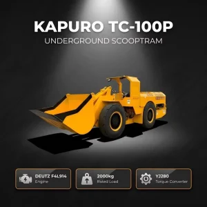 TC-100P 1m³ DEUTZ Engine Spare Parts Supply Short Turning Radius Underground Diesel Scooptram LHD Mining Machinery