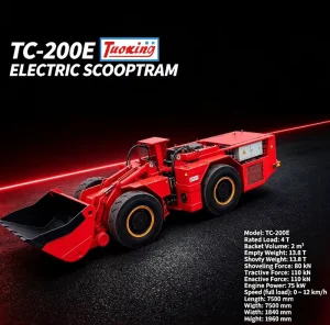 TC 200E Electric Underground LHD Loader Mine Transport Vehicle Scooptram 4t Rated Load