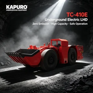TC 410E 8 Ton 4m³ Lithium Battery Electric Load Haul Dump LHD Underground Scooptram for Zinc Copper Gold Mine