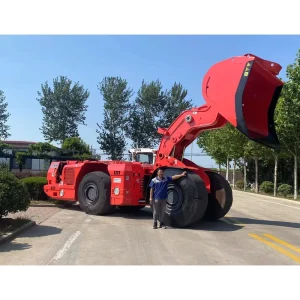 TC-614 Articulated Steering 6m 12T 4yard Mining Underground Wheel Loader Diesel Engine Scooptram 256kw Power Remote