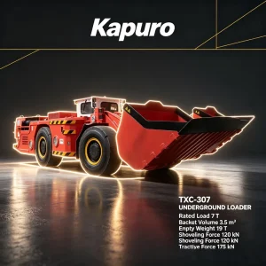 TXC 307 7 Ton Diesel LHD Underground Scooptram Mining Loader with Wet Multi Disk Brake 165kW Engine