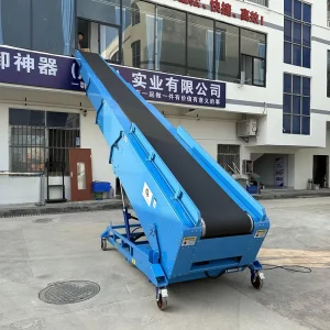 Telescopic Belt Conveyor 3.0mm PVK Belt Manganese Steel Construction 10-60m/min Speed 1.5 Year Warranty for Material