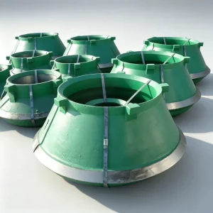 Telsmith 44S 52 57 Cone Crusher Parts High Manganese Steel Bowl Liners Mantle Concave Casting Liners