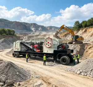 The Jaw Crusher of the Ore Crushing Production Line in Ecuador Is Used for Ore Crushing